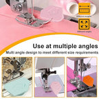 Utoolmart 3Pcs Magnetic Seam Guide for Sewing Machine, Multifunctional Polygonal Hemmer Guide with Scale, Magnet Hem Guide for Sewing Machine, Universal Sewing Accessories and Supplies (3colors)