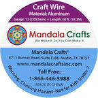 Mandala Crafts 12 Gauge Anodized Aluminum Craft Wire for Jewelry Making - 60 FT Colored Flexible Burnt Orange Wire - Bendable for Bonsai Armature Crafting Sculpting