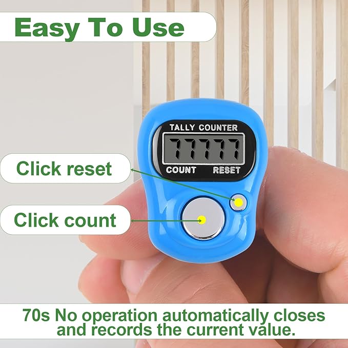Tally Counter 10pc Electronic Finger Counter Digtal Clicker Counter 5 Digit LCD Counting for Knitting/Golf/Coaching/Goods Counting/Lap Etc