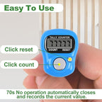 Tally Counter 10pc Electronic Finger Counter Digtal Clicker Counter 5 Digit LCD Counting for Knitting/Golf/Coaching/Goods Counting/Lap Etc