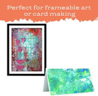 Gel Press Monoprinting Print Plates – 8” X 10” + 5” X 7” Gel Plate Value Pack - Gelli Plates - Reusable Gel Printing Plates for Press Art for Card Making, Scrapbooking, Arts and Crafts