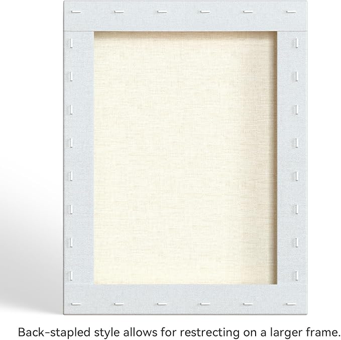 PHOENIX 14x18 Inch 2 Pack Artist Canvas - Large Stretched Canvases for Painting - 3/4 Inch Profile, 100% Cotton 11 Oz. Gesso Primed White Blank Professional Canvas Oil & Acrylic Paints