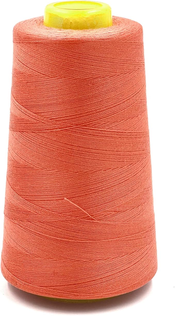 Tortoise 4 Cones of 3000 Yards Each Spool Thread for All Purpose, Quilting, Serger, Overlock Sewing Machines - 100% Polyester - 40S/2 - Watermelon Red