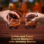 Gifts for Men Dad Husband, Whiskey Stones, Unique Christmas Anniversary Birthday Stocking Stuffers Gift Ideas for Him Boyfriend, Man Cave Stuff Cool Gadgets Retirement Bourbon Presents for Uncle