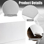 1 Pcs 430 Stainless Steel Sheet Metal 12 x 4 Inches 24GA Metal Plates Panel #4 Brushed Finish Magnetic Mount Board Wall Food Truck Restaurant Crafting Kitchen Floor Trailer Garage Gym