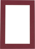 Poster Palooza 8x10 Mat for 6x8 Photo - Precut Maroon Picture Matboard for Frames Measuring 8 x 10 Inches - Bevel Cut Matte to Display Art Measuring 6 x 8 Inches - Acid Free ONE MAT