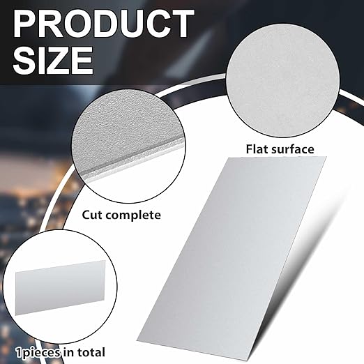 Hicarer 2 Pcs Mild Steel Sheet Cold Rolled 18 Gauge Metal Plate Weldable Metal Sheets for Professional Industrial DIY Use, Clean Surface Easy to Weld (12'' X 12'')
