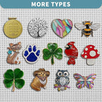 Magnetic Needle Minder Magnet Embroidery Accessories and Supplies Embroidery Needle Holder Cross Stitch Holder Needlework Supplies (Cardinal) (Mushroom)