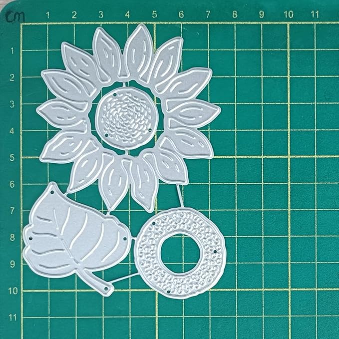 Cutting Dies Metal Stencils Scrapbooking Tools DIY Embossing Template for Paper Card Making Album Arts Crafts Supplies (Sunflower-7.7x10.4cm)