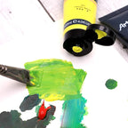 Artecho Green Acrylic Paint, Sage Green Paint (120ml / 4.05oz) Tubes, Art Craft Paints for Canvas, Rock, Stone, Wood, Fabric, Art Supplies
