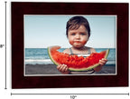 Poster Palooza Pack of 25 Acid Free 8x10 Mats Bevel Cut for 6x8 Photos - Dark Red Suede Precut Matboards For Pictures, Photos, Framing - 4-ply Thickness