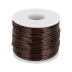 MECCANIXITY 18 Gauge Anodized Aluminum Craft Wire Bendable Bonsai Training Wire 492 Feet 1mm for Sculpting Crafts Wreath Floral Beading Jewelry Making, Brown