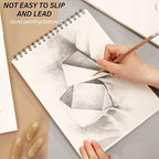 Deokke Sketchbook Top Spiral Bound Sketch Pad, 9 x 12 inch,100GSM Thick Paper,50 Sheets 100 Pages,Art Sketch Book Aesthetic Cute Drawing Writing Paper for Girls Women-Pink Bowknot