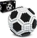 Soccer Building Block Set, Adults challenging STEM Block Decorations, Miniature 3D Educational Toys for Ages 14 15 16 and Above, (437 Pieces)