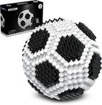 Soccer Building Block Set, Adults challenging STEM Block Decorations, Miniature 3D Educational Toys for Ages 14 15 16 and Above, (437 Pieces)