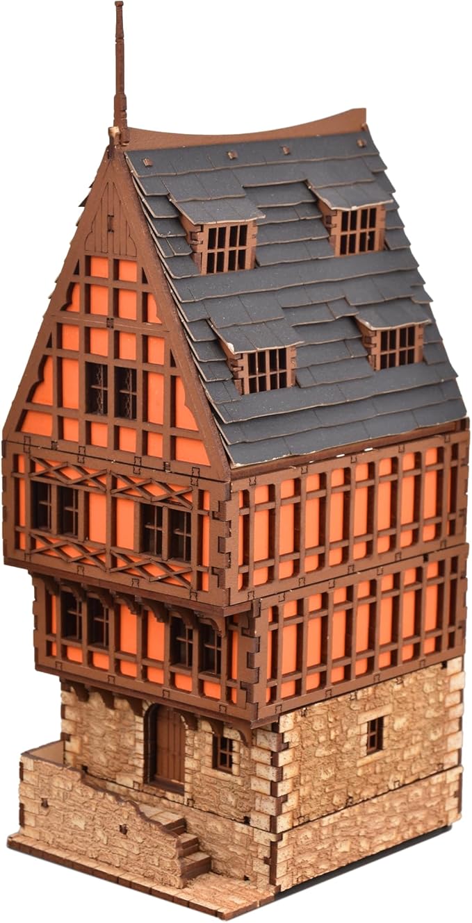 Cooper Rowhouse DIY Wooden Building Kit for Teens and Adults, Suitable for Playing with Family - Realistic