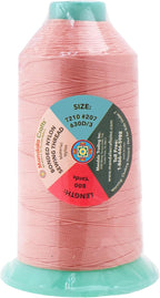 Mandala Crafts Bonded Nylon Thread Blush Heavy Duty Sewing Threads - 800 YDs Size 207 630D T210 Tex 210 Thread for Leather Jeans Weaving Outdoor Marine Upholstery Threads