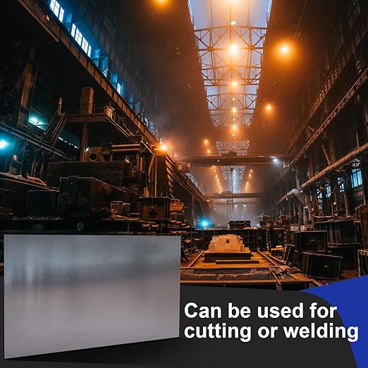 Hicarer 24 x 36 Inch A36 Carbon Steel Sheet 0.08" Thickness Length 14 Gauge Hot Rolled Steel Plate for Automotive Sheet Metal, Furniture or Industrial, Unpolished (Mill) Finish