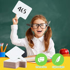30 Pcs Dry Erase Answer Paddle 7 x 9 Inch Handheld Wooden White Board Double Sided Dry Erase Small Whiteboards for Students Classroom Games Party Auction Paddles for Bidding Meeting Voting(30)