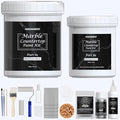 NADAMOO Black Marble Countertop Paint Kit for Kitchen Bathroom, Counter Top Refinishing Kit Cover Up to 35 SQ. FT.