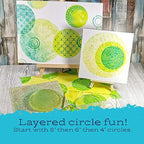Gel Press Monoprinting Print Plate - 4” Circle (10.2 cm) Gel Plate - Printmaking Supplies - Reusable Gel Printing Plates for Press Art for Card Making, Scrapbooking, Journaling, Arts & Crafts