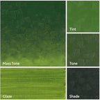 Tusc & Pine Artist Oil Paint - Sap Green, 150 ml, Non-Yellowing, Rich & Creamy Consistency, Maximum Pigment Load, Small Batch Milled Oil Paints Made in the USA for Professional Artists