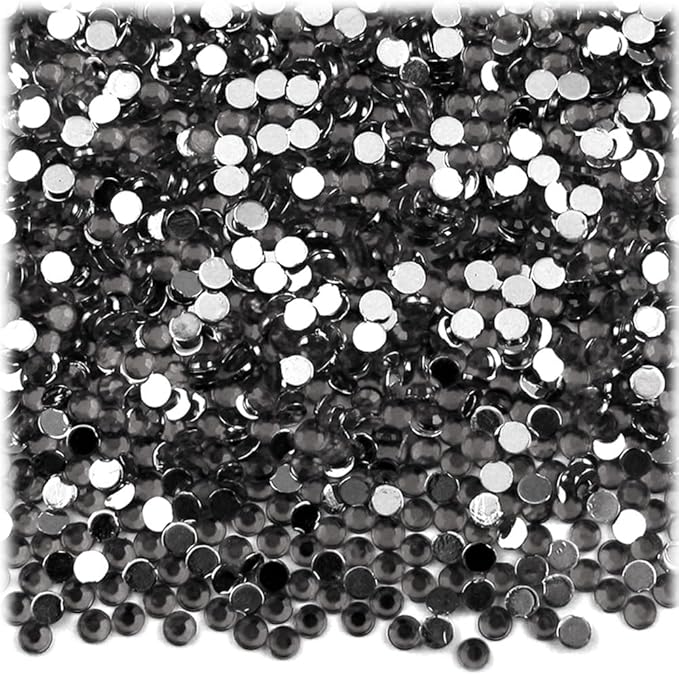 The Crafts Outlet 1,440pc Rhinestones Round 3mm (10ss) Flatback Fucshia