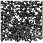 The Crafts Outlet 1,440pc Flatback Acrylic Rhinestones Round 3mm (10ss) Charcoal Gray