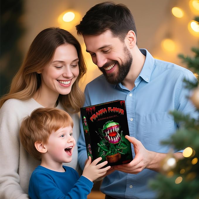 Audrey 2 Cannibal Flower Building Block Set, Little Shop of Horrors Piranha Plant with Openable Mouth Toy Collection, Great Birthday, Christmas, Halloween, for Kids 6+, TV Fans (342 PCS)