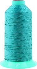 Mandala Crafts Bonded Nylon Thread Turquoise Heavy Duty Sewing Threads - 415 YDs Size 346 210D T350 Tex 350 Thread for Leather Jeans Weaving Outdoor Marine Upholstery Threads