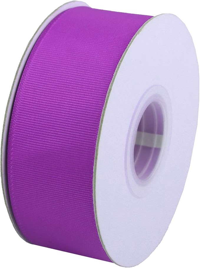 ITIsparkle 11/2" Inch Grosgrain Ribbon 25 Yards-Roll Set for Gift Wrapping Cake Decoration Party Favor Hair Braids Hair Bow Baby Shower Decoration Floral Arrangement Craft Supplies, Purple Ribbon