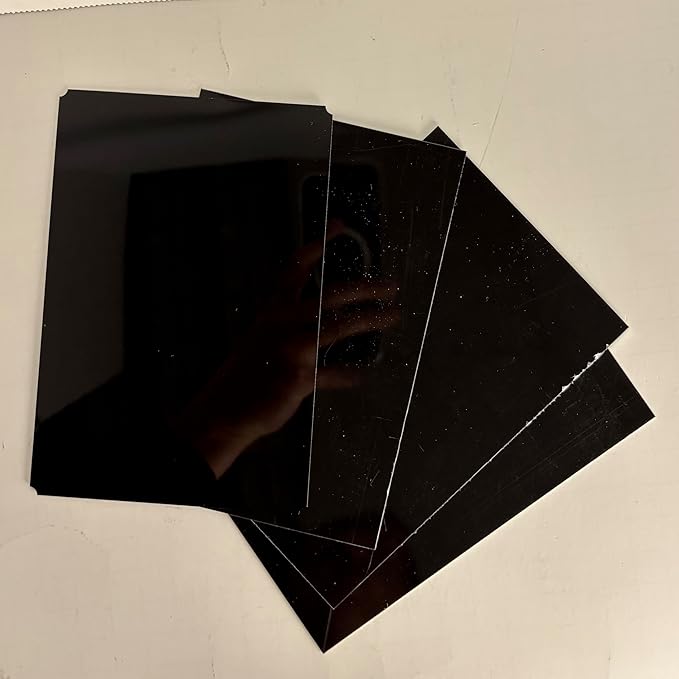 Blank Metal Plates for Laser Engraving - 4 Pack | Aluminum Sheets 0.020" Thick | CO2, Diode, Fiber Laser Compatible | Multiple Sizes & Colors (Black (engraves silver), 1.5x4 inch)