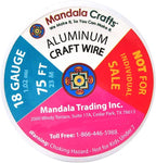 Mandala Crafts 18 Gauge Anodized Aluminum Craft Wire for Jewelry Making - 450 FT Colored Flexible Silver Combo Wire - Bendable for Bonsai Armature Crafting Sculpting
