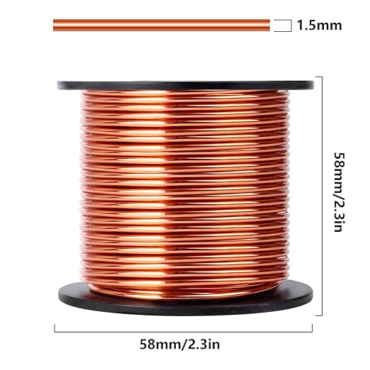 Aluminum Craft Wire, 75 Feet 1.5mm/ 16 Gauge Copper Bendable Soft Metal Aluminum Wire Roll Bulk for DIY Crafts Sculpting Jewelry Making