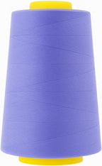 Mandala Crafts 4 Pack of Serger Threads Cones Spools - 40S/2 24000 Yards Polyester Periwinkle Threads for Sergers Machine and Overlock Quilting Sewing Machine
