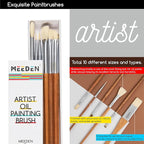 MEEDEN Oil Painting Kit, Painting Sets with Sketch Easel Box, Professional Art Paint Supplies Kit with Paint Brushes, Palette Knives, Canvases for Painting Supplies for Adults
