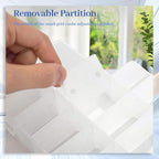 Embroidery Thread Organizer, 2 PCS Embroidery Floss Organizer, Removable with 150 White Floss Bobbins and Two Stickers, 1*Manual Winding Machine Suitable for Cross Stitch, DIY Sewing