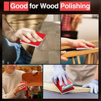 30-Pcs Sanding Sponge, 180-3000 Grit Washable & Reusable Sanding Blocks for Wood, Wet Dry Sandpaper Pads for Wood, Metal, Drywall, and Furniture Polishing, for Smooth Surface Finishing.