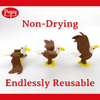 Pepy Plastilina Reusable and Non-Drying Modeling Clay; Set of 24 Bars, 1.4 Ounce Each, Perfect for Arts and Crafts Projects, Brown