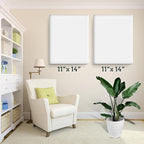 ESRICH Stretched Canvas for Painting 11x14 Inch, 36 Pack Blank Canvas -5/8 in Profile Primed Cotton White Canvases for Painting for Oil & Acrylic Paint