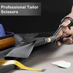 BIHRTC 11 Inch Fabric Professional Stork Tailor Scissors - Stainless Steel Sharp Dressmaker Heavy Duty Scissors for Leather Sewing Shears Tailoring
