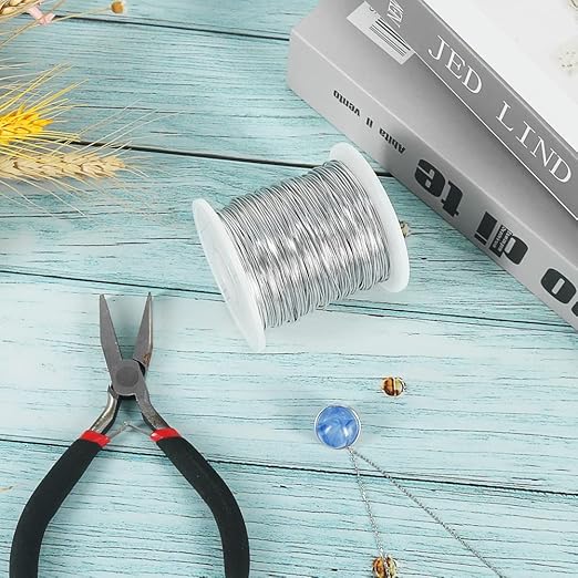 Tenn Well 20 Gauge Jewelry Wire, 328 Feet 0.8mm Bendable Aluminum Craft Wire for Jewelry Making, Beading, Sculpting and Bonsai Training