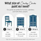 Chalky Chicks All-in-One Chalk Paint for Furniture or Cabinet - 32Fl Oz - Matte Finish Midnight (Peacock Blue) for Metal, Wood Furniture Paint - No Sanding All-in-One for Home Decor & Crafts, USA Made