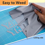 RENLITONG Matte Silver Iron on Vinyl Roll - 12Inch x 13ft HTV Heat Transfer Vinyl for T-Shirt, HTV Rolls for All Cutter Machine - Easy to Cut & Weed for Heat Transfer Design