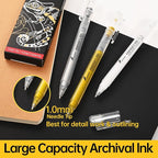 Silver Gel Pens, 3 Pack, 1mm Extra Fine Point Gel Ink Pen, Opaque White Archival Ink Pens for Black Paper Drawing, Sketching, Card Making