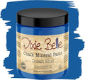 Dixie Belle Paint Company Chalk Finish Furniture Paint - Cobalt Blue (8oz) - Matte Vibrant Blue Chic Chalk Mineral DIY Furniture Paint