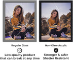Non-Glare Acrylic Replacement for 13x20 Picture Frame, Replacement Plexiglass for 13x20 Photo Frame, UV-Resistant Non-Glare Acrylic Cover Sheet