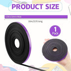 Magnetic Tape Roll Thin Strips, 0.39 Inch x 33 Feet Magnetic Board Dividers Whiteboard Graphic Decorative Tape Marking Line for Classroom Office Art Accessories(Purple)