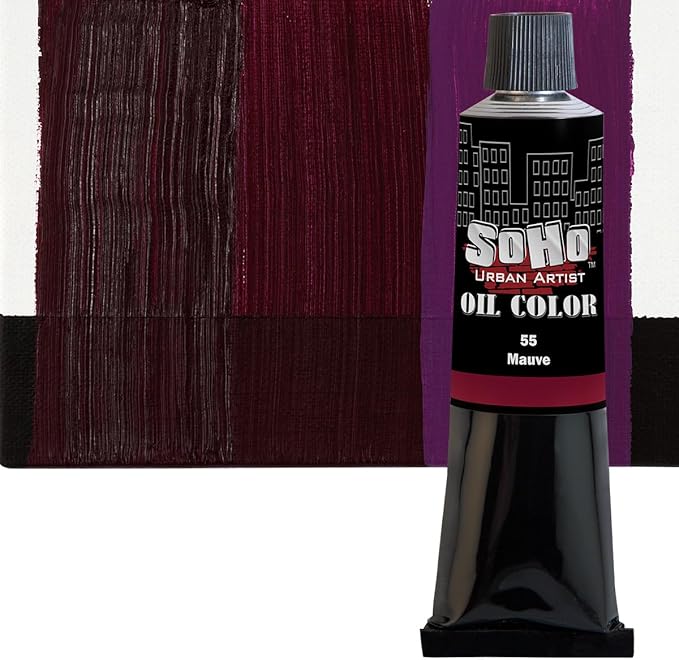 Soho Urban Artist Oil Paint - Mauve, 170 ml Tube - Best Valued Oil Colors for Painting, Excellent Pigment Load