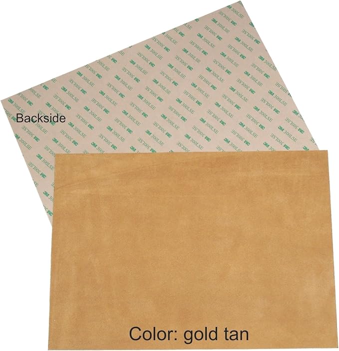 Premium Quality Suede Sheets 8.5"x12" with Super-Strong self-Adhesive Backing. Ideal for Making Peel-and-Stick (self-Stick, Stick-on) Soles for Dance Shoes, [SUEDE-DIY-r01].